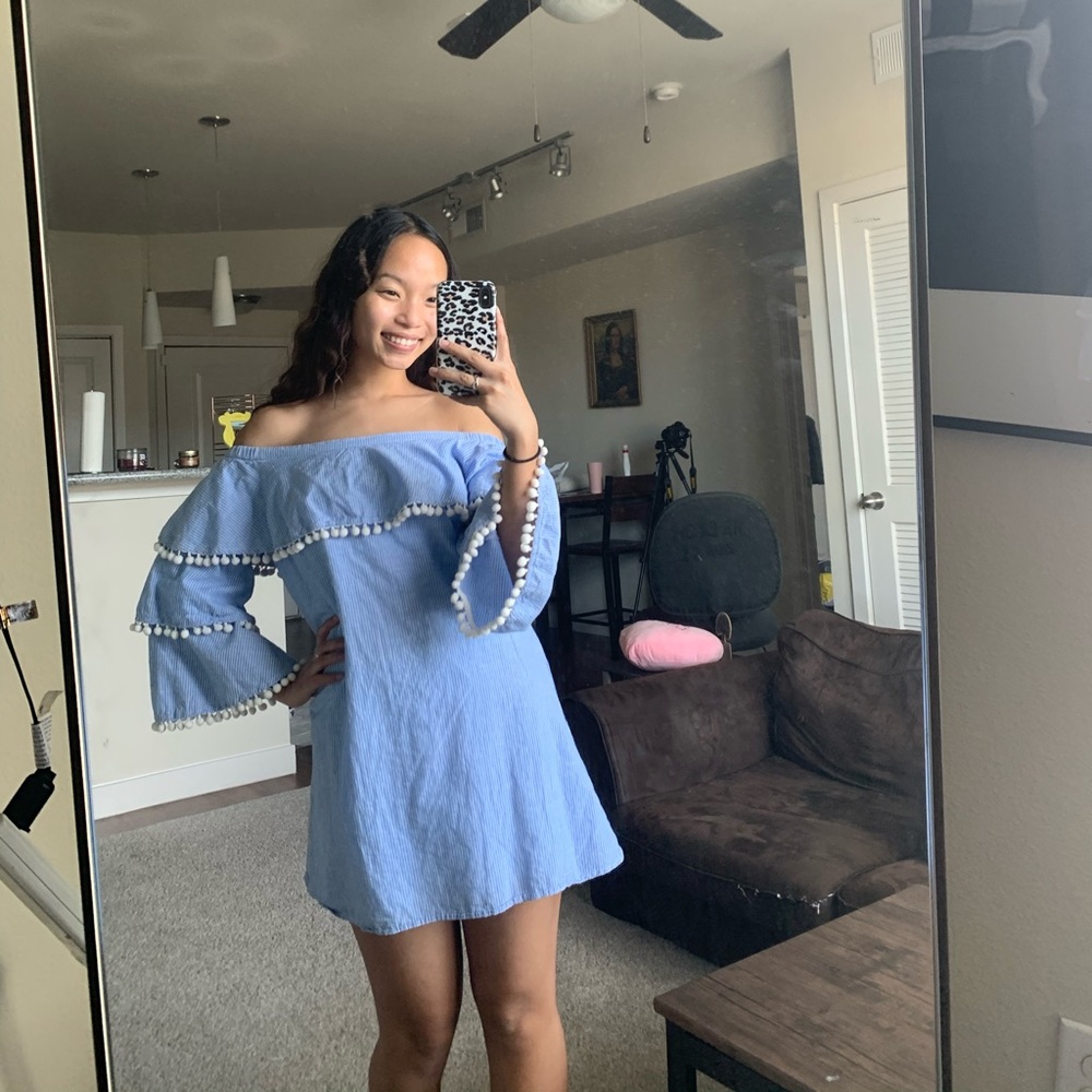 Striped Ruffle dress